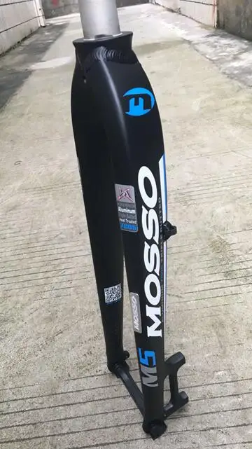 M5 Black-blue matte Новинка, Велосипедная вилка Mosso MTB M5 26 27,5 29er, алюминиевая Велосипедная вилка с подвеской, передняя вилка - Цвет: M5 Black-blue matte
