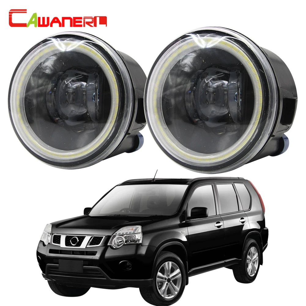 Cawanerl для Nissan X-Trail T31 автомобильный H11 4000лм светодиодный противотуманный светильник Ангел глаз DRL 12 В Стайлинг 2007 2008 2009 2010 2011 2012 2013