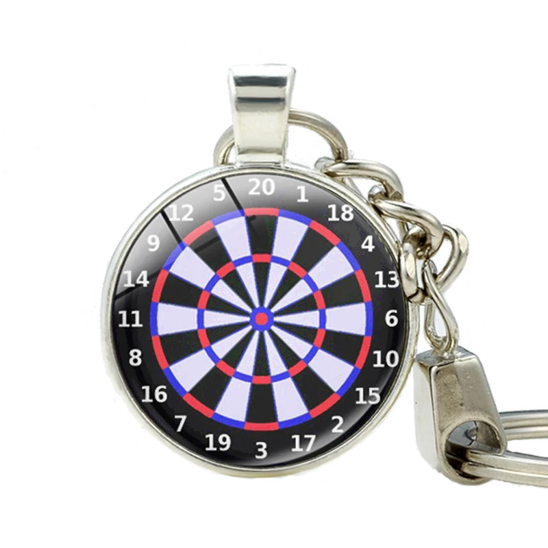 Винтажный Dartboard брелок ювелирный Dart Target игра дротик спортивный держатель для
