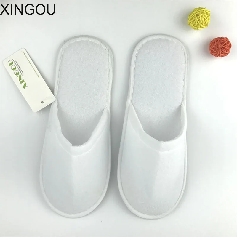 5 пар распродажа домашние тапочки однотонные Нескользящие Домашние хлопковые