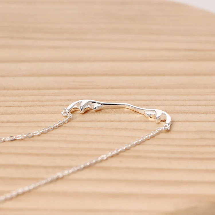 elk necklace women gift 100% 925 Sterling silver nacklace Jewellery Clavicle chain pendant charms | Украшения и аксессуары