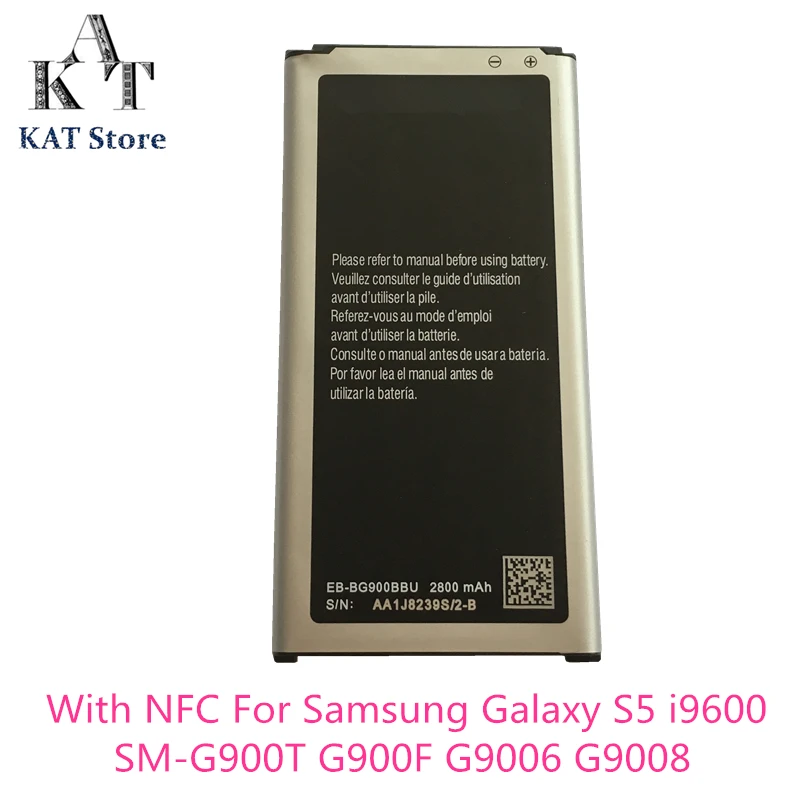 Аккумулятор для телефона с аккумулятором NFC Samsung Galaxy S5 i9600 SM-G900T G900F G9006 G9008 |