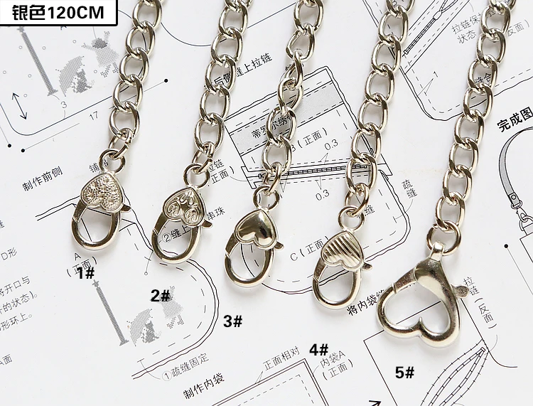 Металлические ремешки цепочки для сумок металлические застежки кошелька Obag