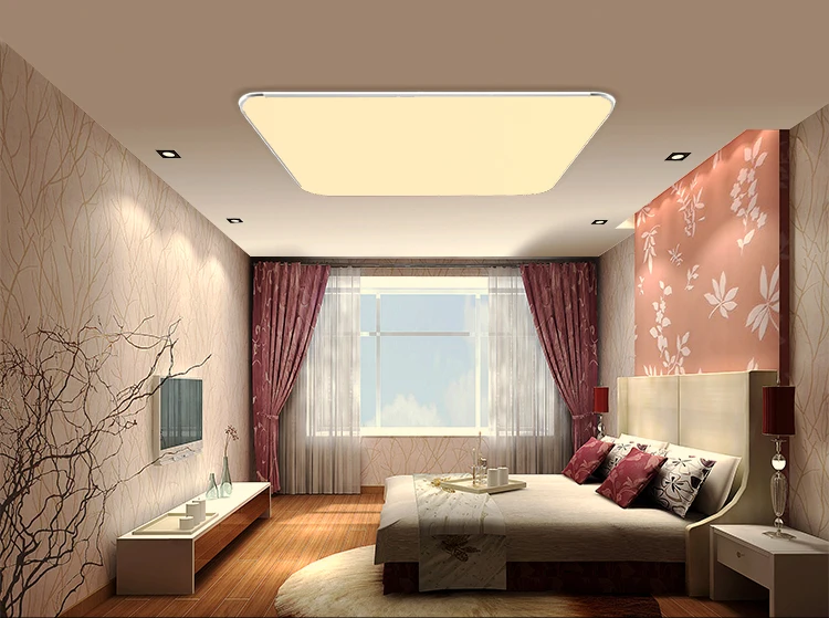 

2017 Modern LED Ceiling Light With 2.4G RF Remote Control Dimmable Color Changing Lamp For Livingroom Bedroom