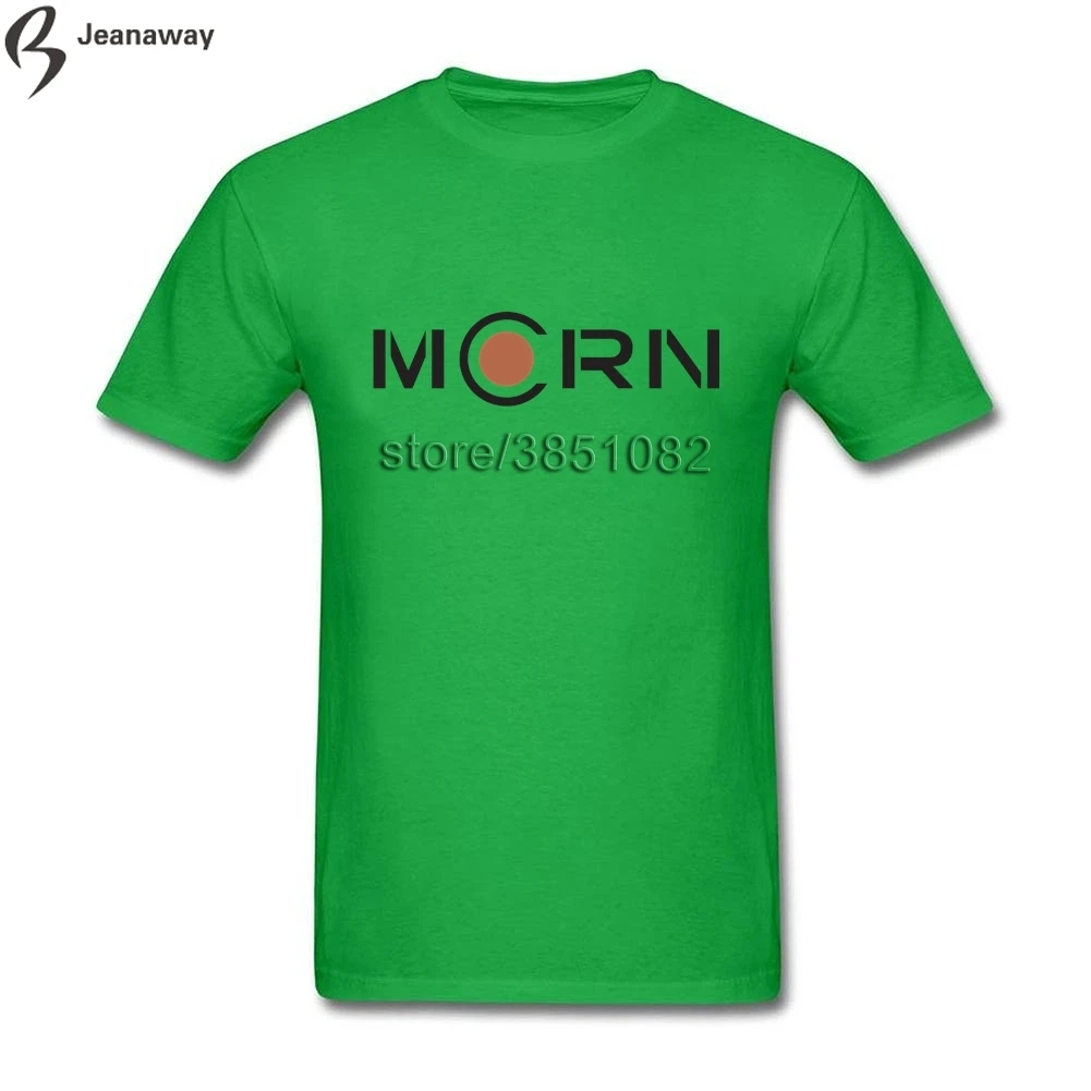 Полный хлопок раздолье mcrn Уникальный Черный Crewneck короткий рукав Для мужчин