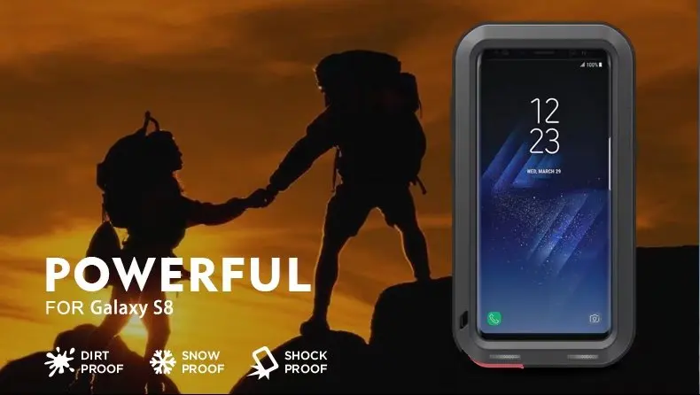 Мощный противоударный металлический чехол Love Mei для Samsung S8 Plus | Мобильные телефоны