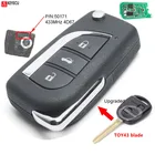 Keyecu обновленный пульт дистанционного управления, брелок 433 МГц 4D67 чип для Toyota Prado 120 RAV4 Kluger Avensis Tarago FCC ID: 50171