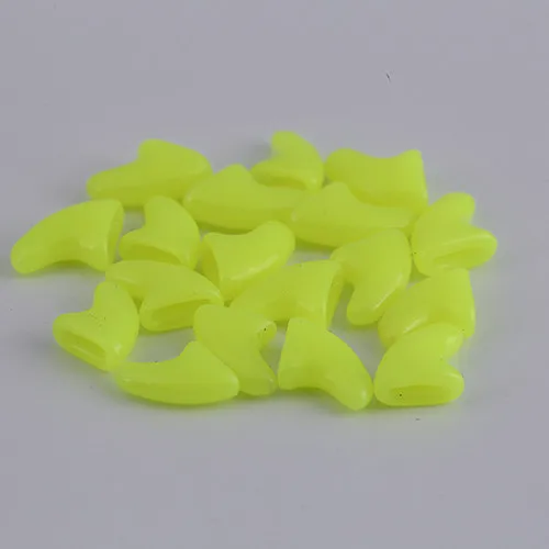 Yellow Котов котенок лапы Уход за ногтями коготь колпачки+ клей+ аппликатор Резиновый ПЭТ лак для ногтей/колпачки для лап товары для кошек - Цвет: Yellow
