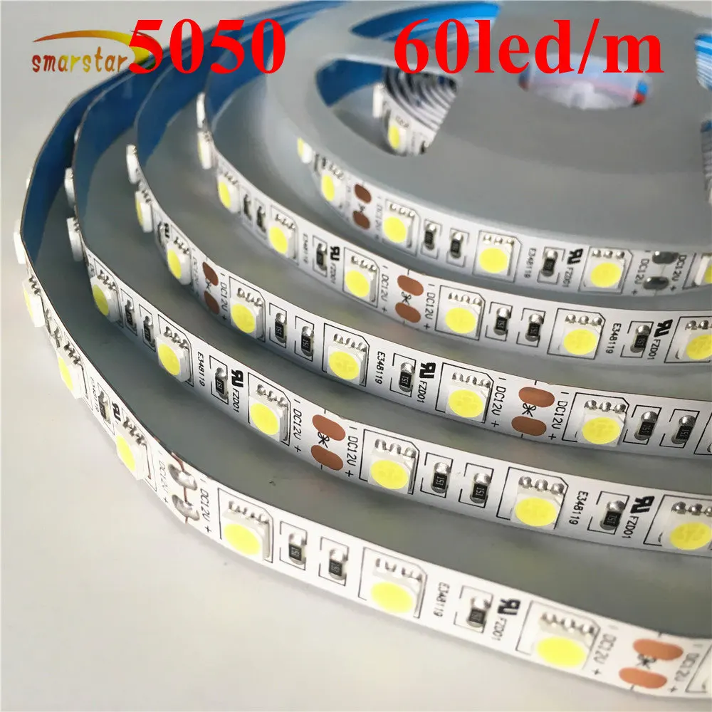 Гибкая светодиодная гирлянда Smarstar 12 В постоянного тока 5050 SMD 60 светодиодный