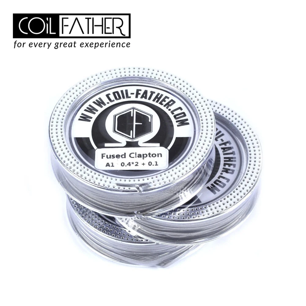 5 м Катушка отец A1 плавленый Clapton Vape провод для DIY катушки RDA RTA RDTA электронная