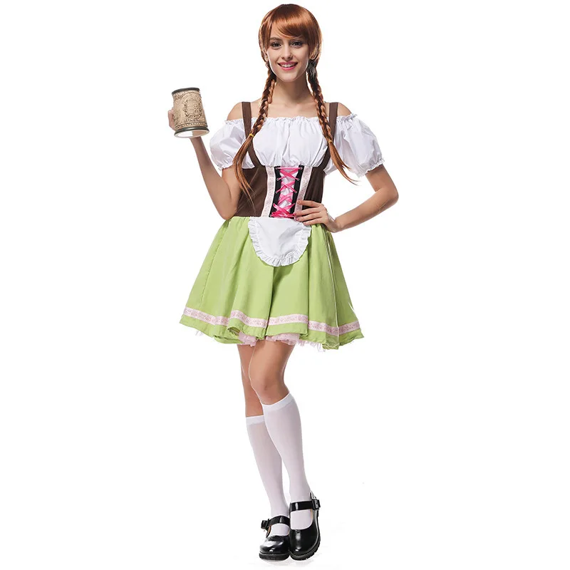 Bavarian Oktoberfest маскарадный костюм для взрослых карнавальный Хэллоуина сексуальные