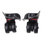 THINKTHENDO 2x Чемодан Аксессуары для багажа Универсальный вращающийся на 360 градусов колесо тележки