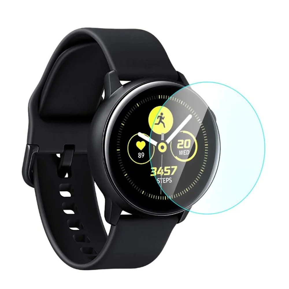 Полное покрытие закаленное стекло для Samsung Galaxy Watch активная взрывобезопасная