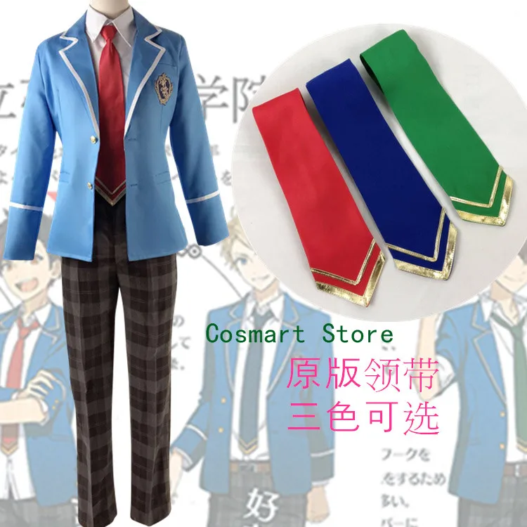 Аниме Trickstar Hokuto Hidaka Narukami Arashi Aoi Yuta Akehoshi Subaru ансамбль звезды пальто + брюки галстук