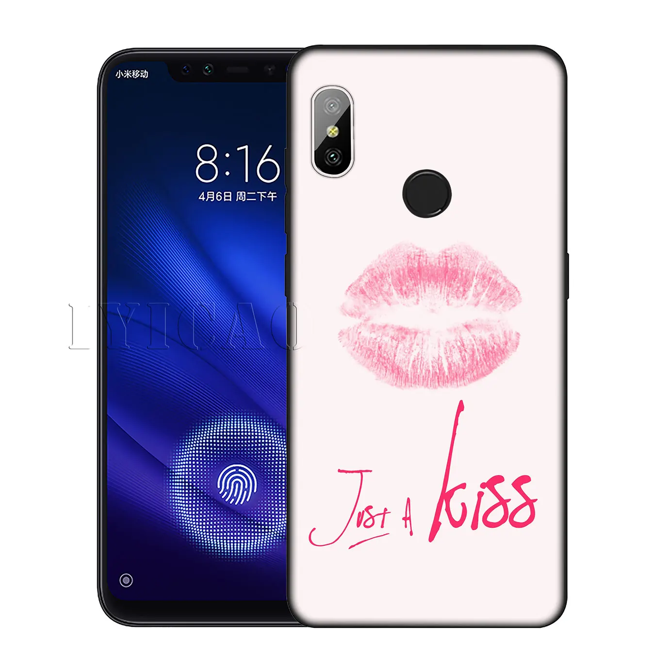 IYICAO Kiss With Lips замечательный Популярный силиконовый мягкий чехол для Xiaomi Redmi 6A 5A Note 8