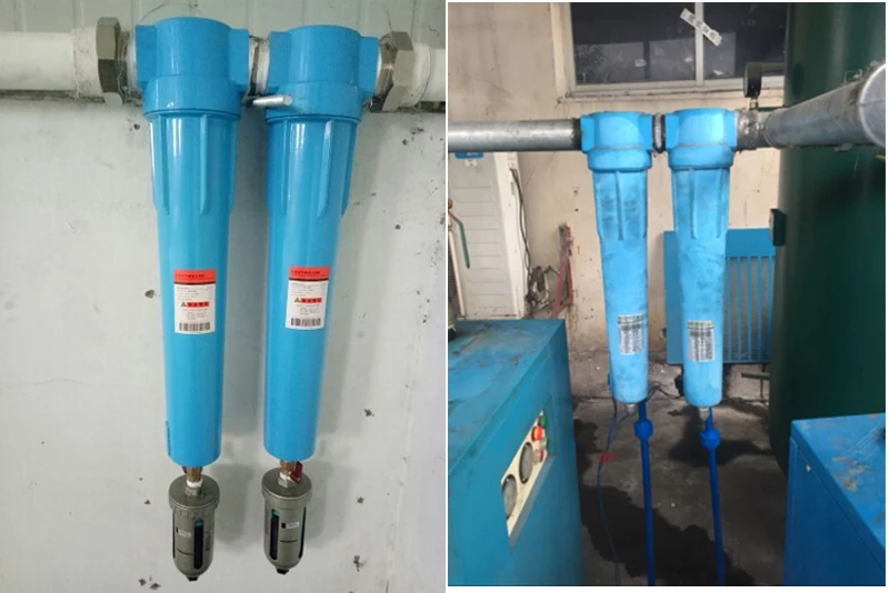 2" DN50 11.5L/MIN Cast Aluminium Precision Filter 010 C T A Oil-water Separator for Air Compressor Dryer 11.5 m3 10bar