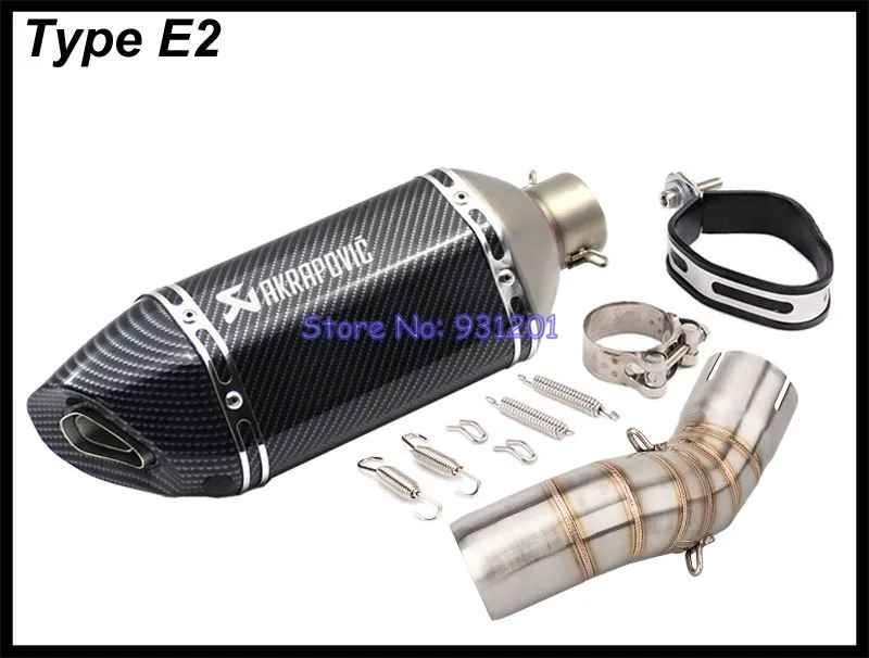 Мотоцикл слипоны для Kawasaki Z900 Z900 A2 выхлопная труба akrapovic глушитель выхлопной трубы ссылку средняя выхлопная труба мото