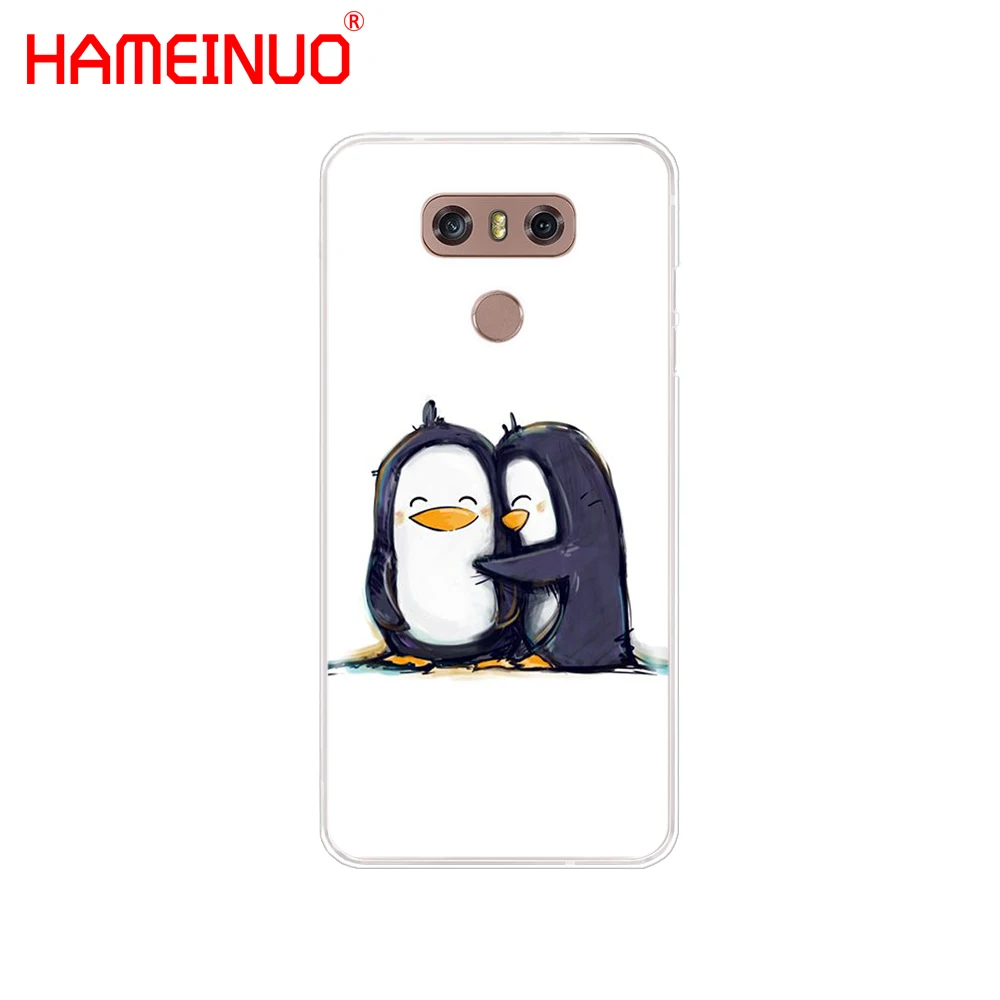 HAMEINUO чехол для телефона с милым пингвином и белым медведем LG G7 Q6 G6 MINI G5 K10 K4 K8 2017 2016 X