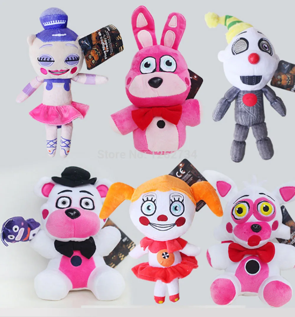 6 стилей Высота каблука 18 см капот Бонни Foxy пять ночей у цирк Детские Ennard Funtime Fy