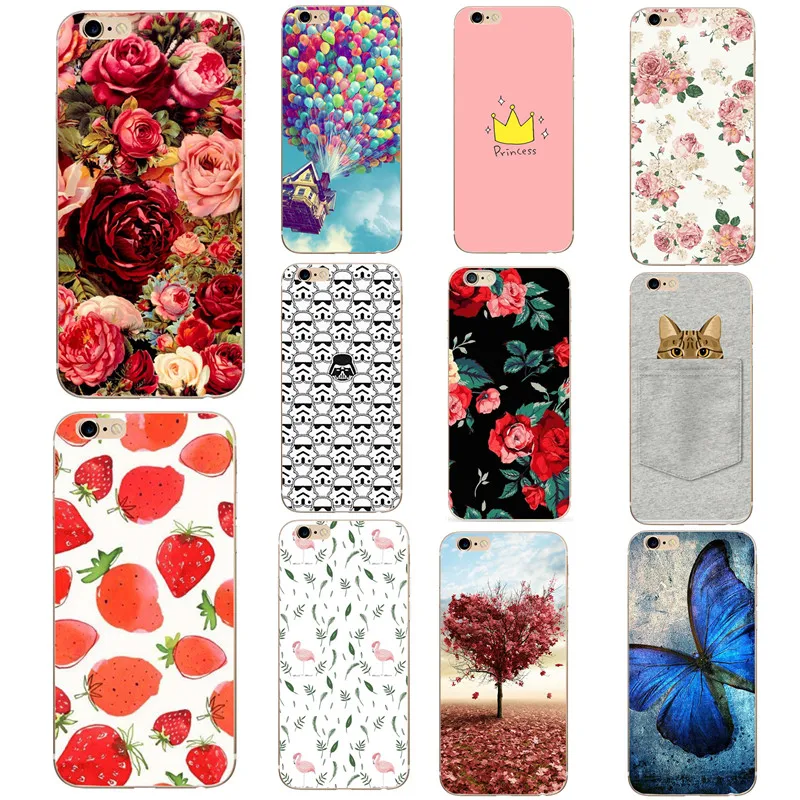 Mobile Phone Cases For Apple Iphone 5s Case for Iphone5 5Se 6 S 6s 7 8 Plus X XS Cover Luxury TPU Silicon Cartoon Cute Capa |