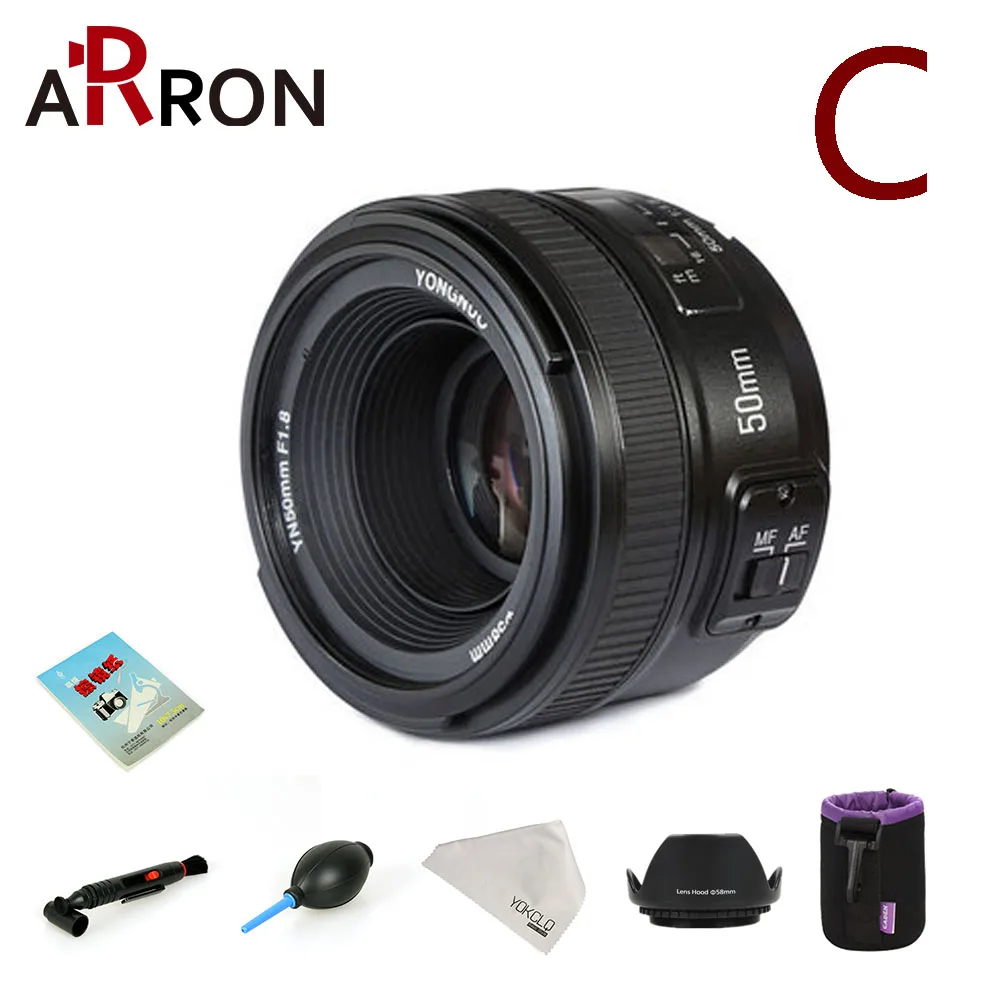 YONGNUO YN50mm объектив с фиксированным фокусом F1.8 Большая диафрагма Автофокус