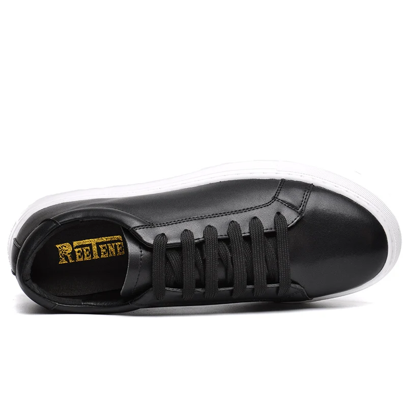 REETENE 2020 New Arrival Men'S Casual Shoes Spring Fall Leather Men Flat Chaussure Homme Zapatos Hombre | Обувь