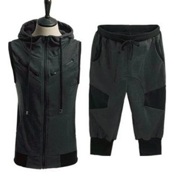 Мужской повседневный тренировочный костюм ZOGAA Модный комплект из двух предметов