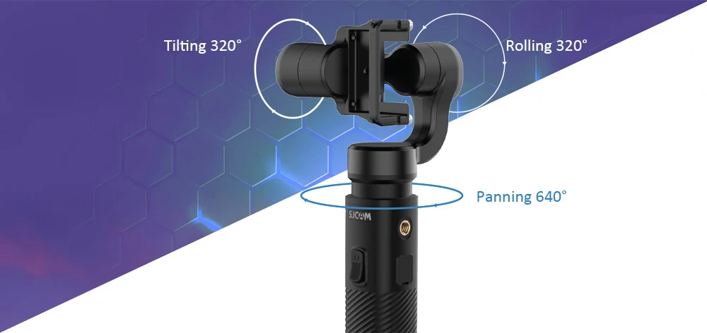 SJCAM ручной карданный 3-осевой стабилизатор Bluetooth Тип управления C SJ-GIMBAL 2 для SJ6/SJ7/SJ8 Pro/Plus/Air экшн Камера