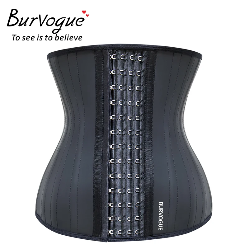 Burvogue, латексный корсет 9-25 со стальными косточками, контроль талии, корсет под грудь, талия, Cincher, сексуальные корсеты и бюстье, Женский корсетный корсет, Бурлеск