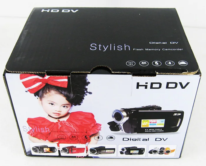

Freeshipping used digital camcorder DV-009 multi languages Chinese portable camera 4X digital zoom USB 2.0 with 2.4" LCD screen