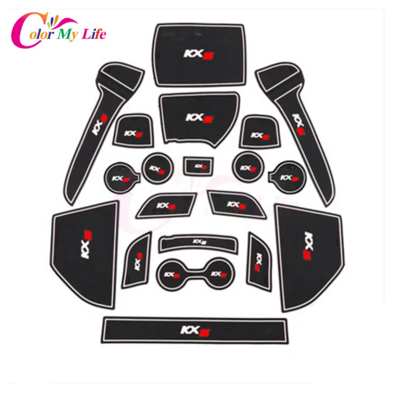 16 шт./компл. силикагель автомобильные защитные коврики Противоскользящие