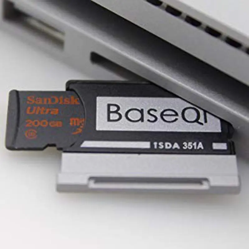 Алюминиевая карта памяти BaseQi для Microsoft Surface Book 2 15 &quot Mini Drive pro duo адаптер macbook air pcmcia