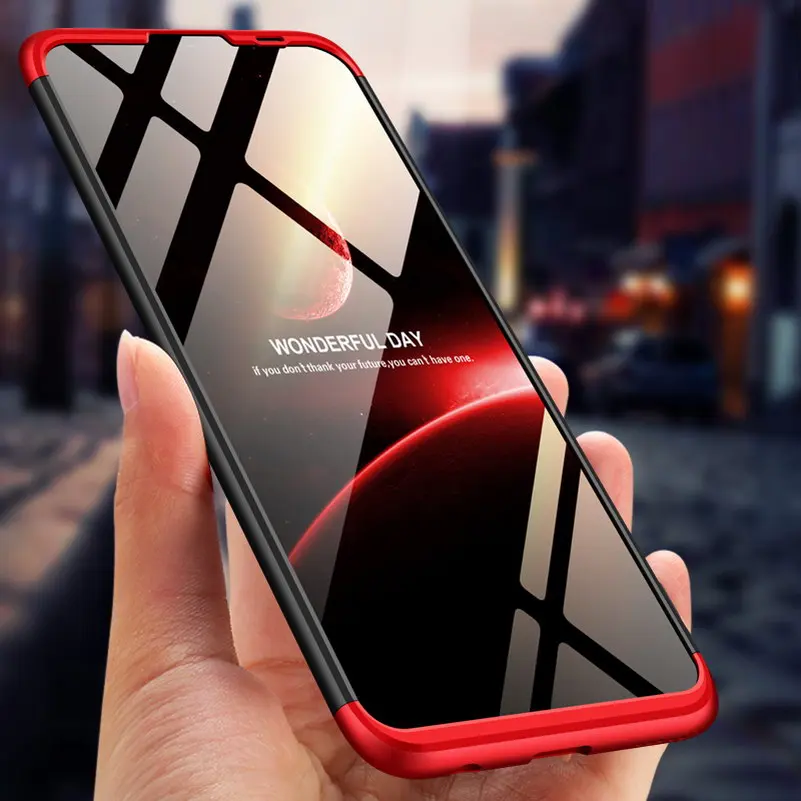 

3-in-1 full Protective Case For Huawei P Smart 2019 Case Full Body case Back Cover For Huawei Y7 Pro 2019 Hard Case Honor 8A
