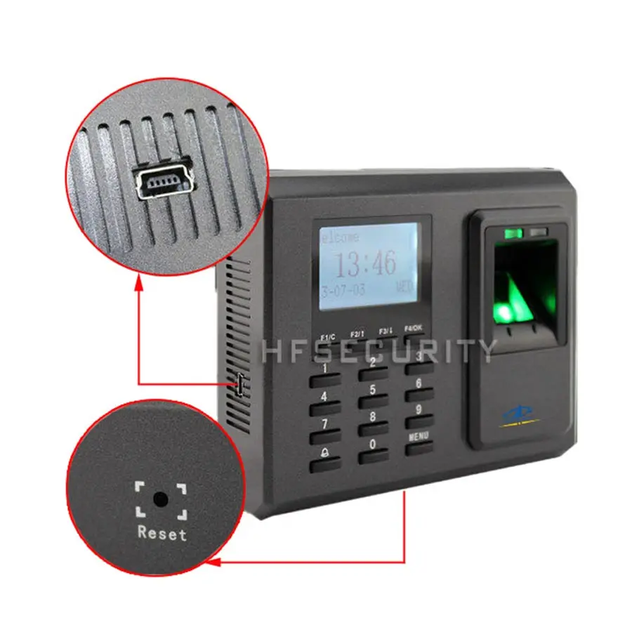 HFSECURITY Access Control Devices In Information Security Fingerprint control Keypad TCP IP USB Communication | Безопасность и