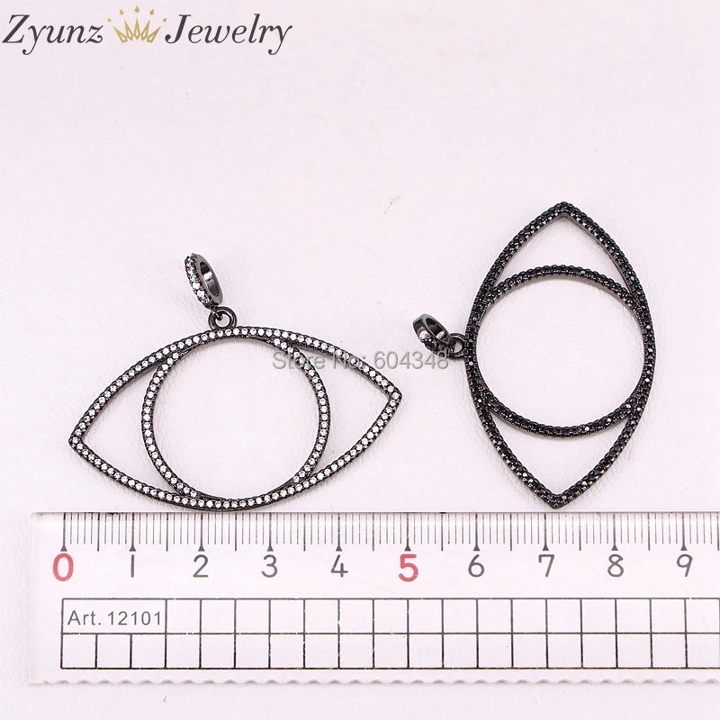 

5 Strands ZYZ300-4616 Cubic Zirconia Pave Hollow Out Eye Women Necklace CZ Crystal Choker Chain Jewelry