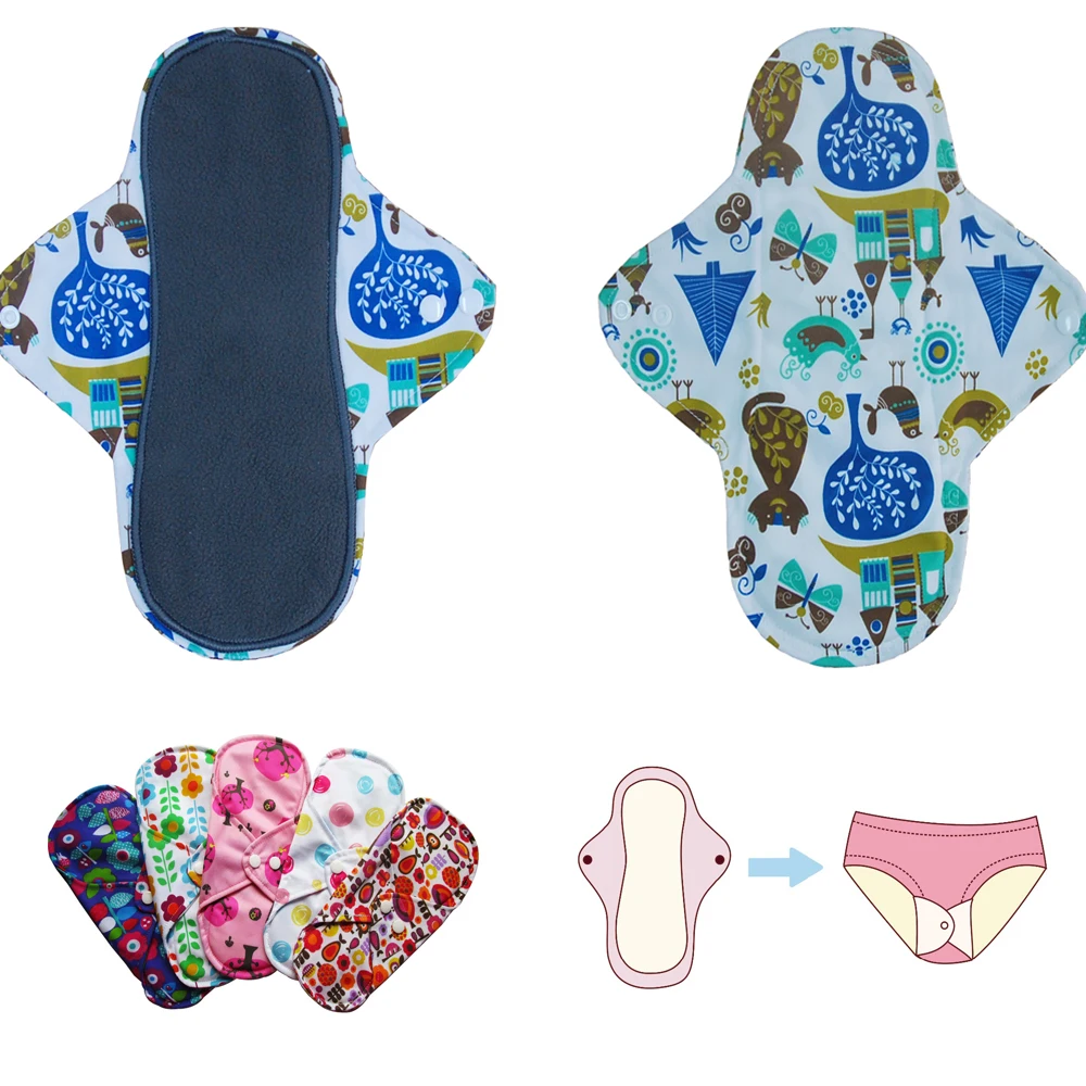 

Ladies Menstrual Pads (9pcs a Lot) Sanitary Pad ,Period Pad MC Pad Bamboo Charcoal Material + 3pcs Baby Swimming Diapers Nappies