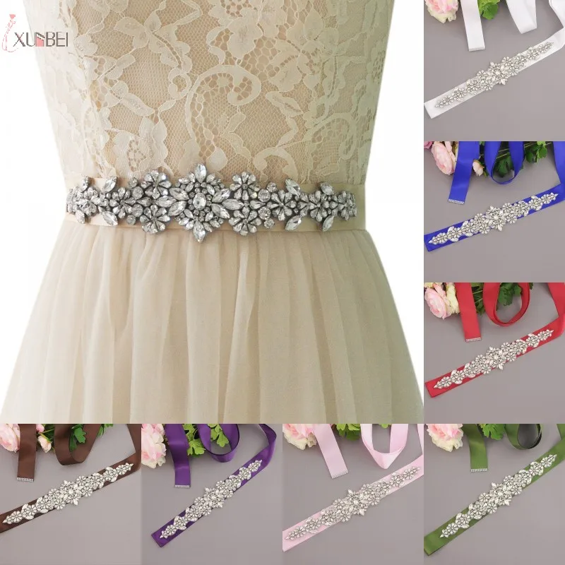 Свадебные ремни с кристаллами аксессуары для женщин Свадебное платье пояс