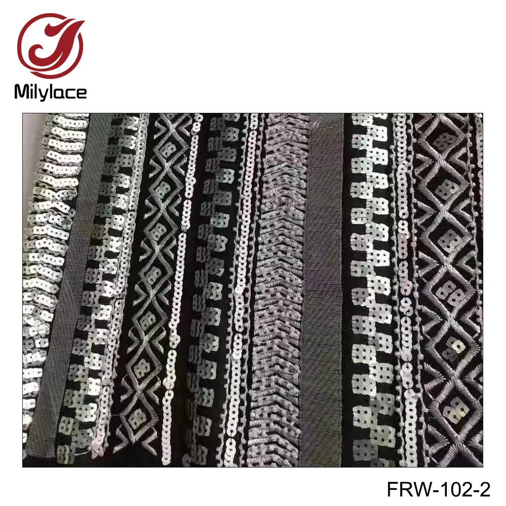 Great work special delicate lace fabric nigerian mesh with sequins beads high quality 5 yards for different clothes FRW-102 | Дом и сад