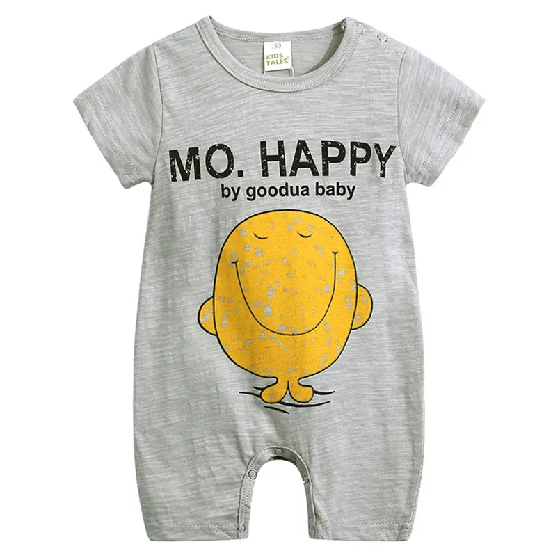 The new fashion cute design Toddler Infant Baby Girls Boys Short Sleeve Cartoon Print jumpsuit Romper #4A04 | Детская одежда и