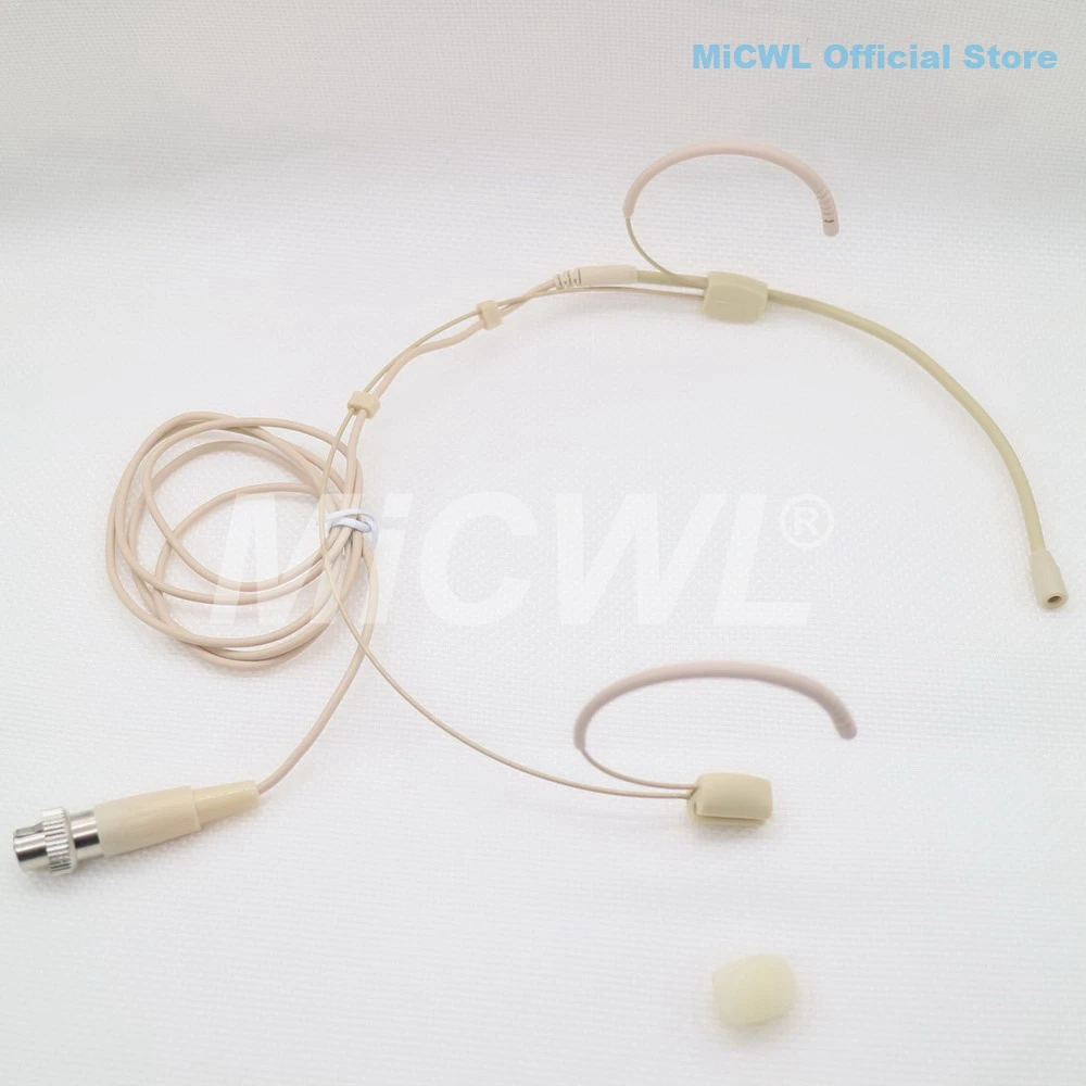 Гарнитура с микрофоном для Shure MiPro Sennheiser Audio-Technica AKG BeltPack передатчик MiCWL Beta53 бежевый