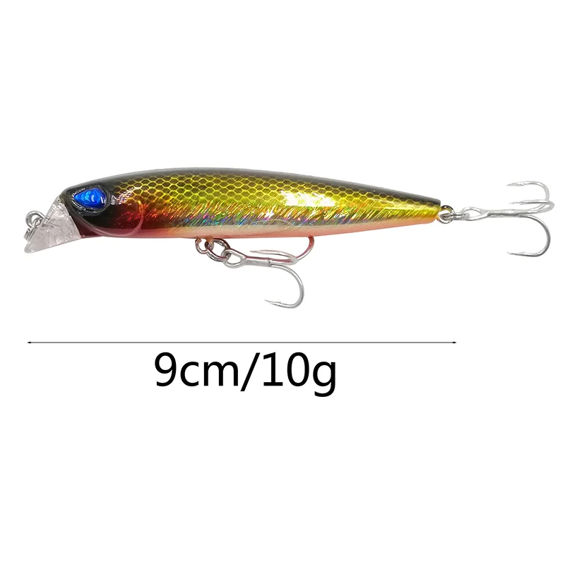 OUTKIT Minnow Воблер для рыболовной наживки Crankbait плавающий 9 см 10 г искусственные