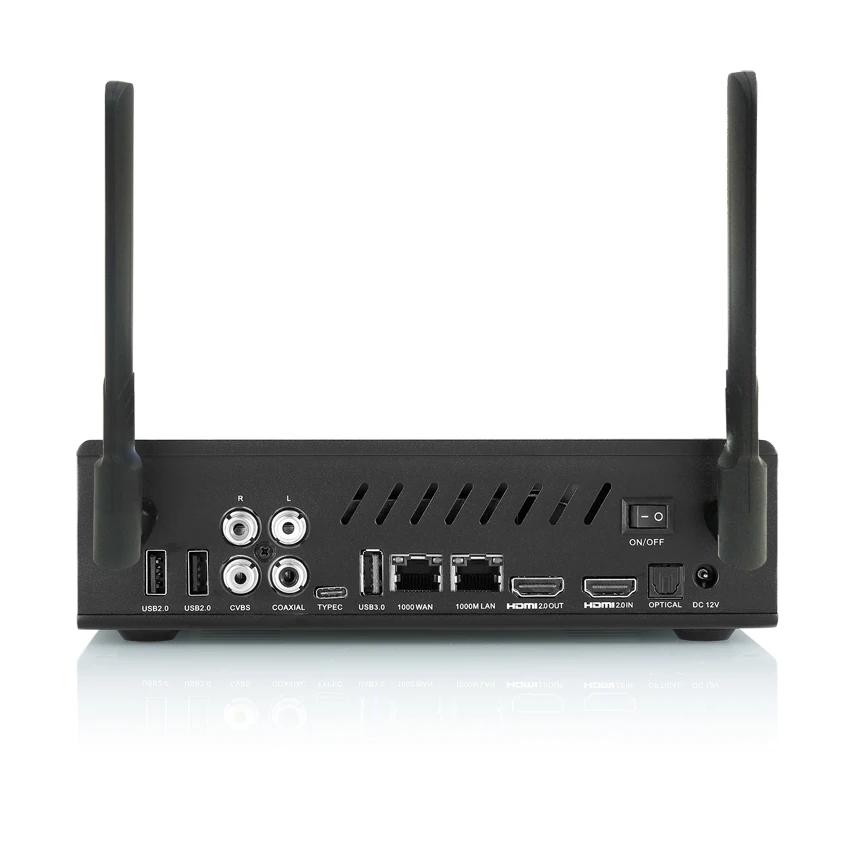 ТВ приставка EWEAT R9 Plus 4K HDR 2 ГБ 16 Smart TV Android 4G/5G Wi Fi Dolby DTS 3 5 &quotSATA HDD Bluetooth + беспроводная