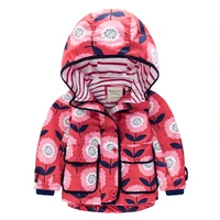 new girls jackets europe and america childrens childrens baby loose casual hooded windbreaker jacket