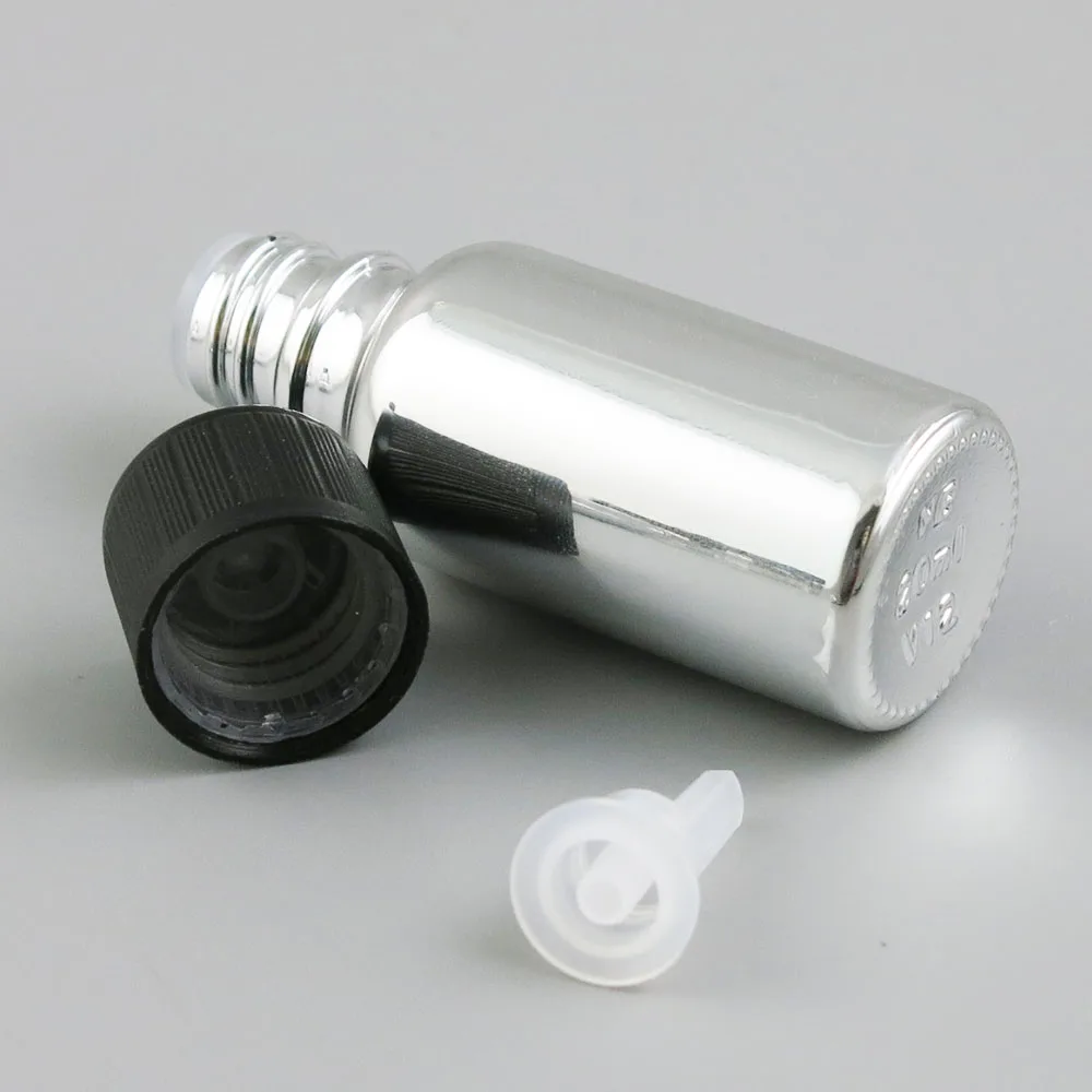 Стеклянная бутылка с 2 пластиковыми крышками для жидких реагентов 360x5 мл 10 20 30 50 100