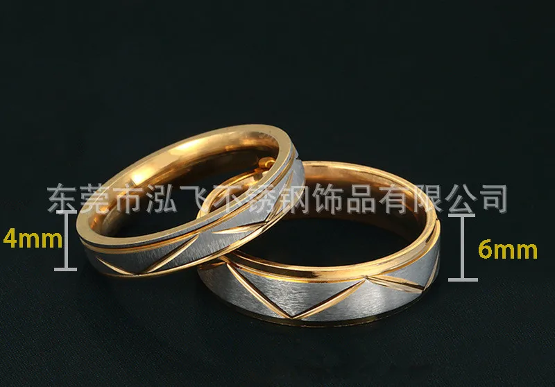 Бесплатная доставка любители кольцо Золото/Серебро/Роза Из Нержавеющей стали