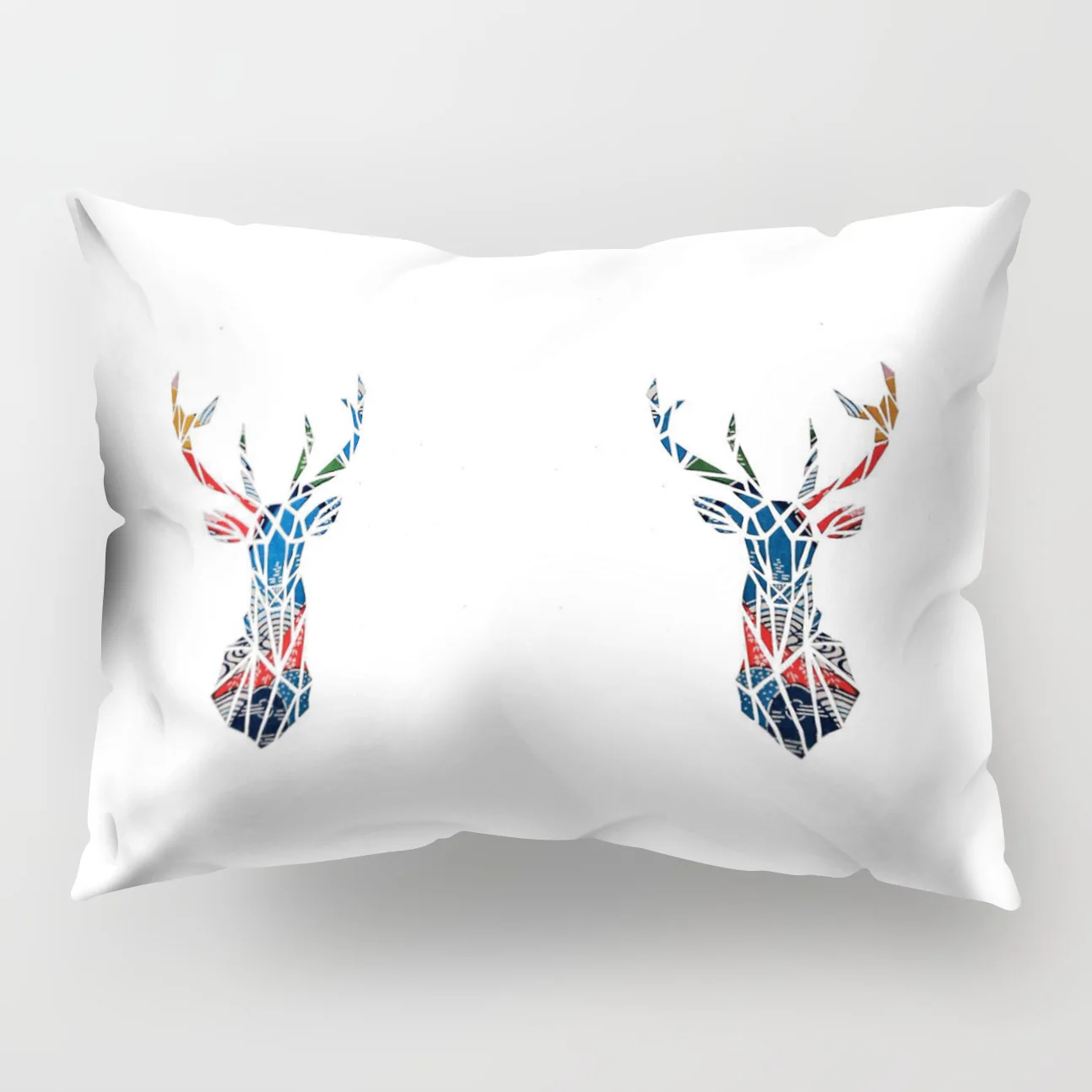 3 Nordic style Christmas Elk pattern polyester printed pillow cover Home cushion cover rectangular 50x30cm chair lumbar pillowcase - Цвет: 3