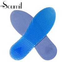 soumit high quality honeycomb insoles silicone gel massaging insole sport running insole insert shoe pad feet care for men women