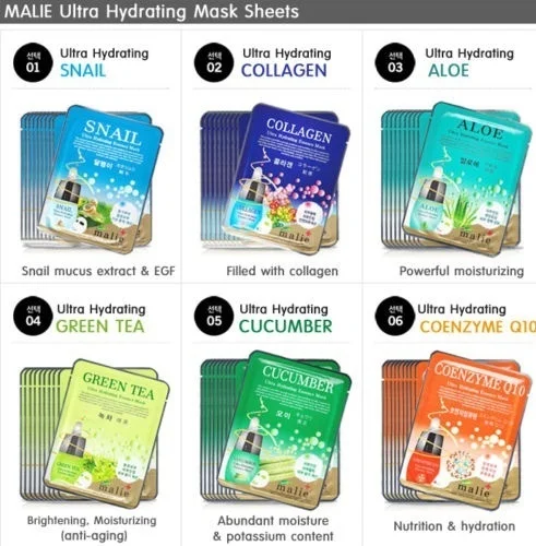 1 шт. Корейская маска для лица с эфирным маслом лист влажная пакет уход за кожей