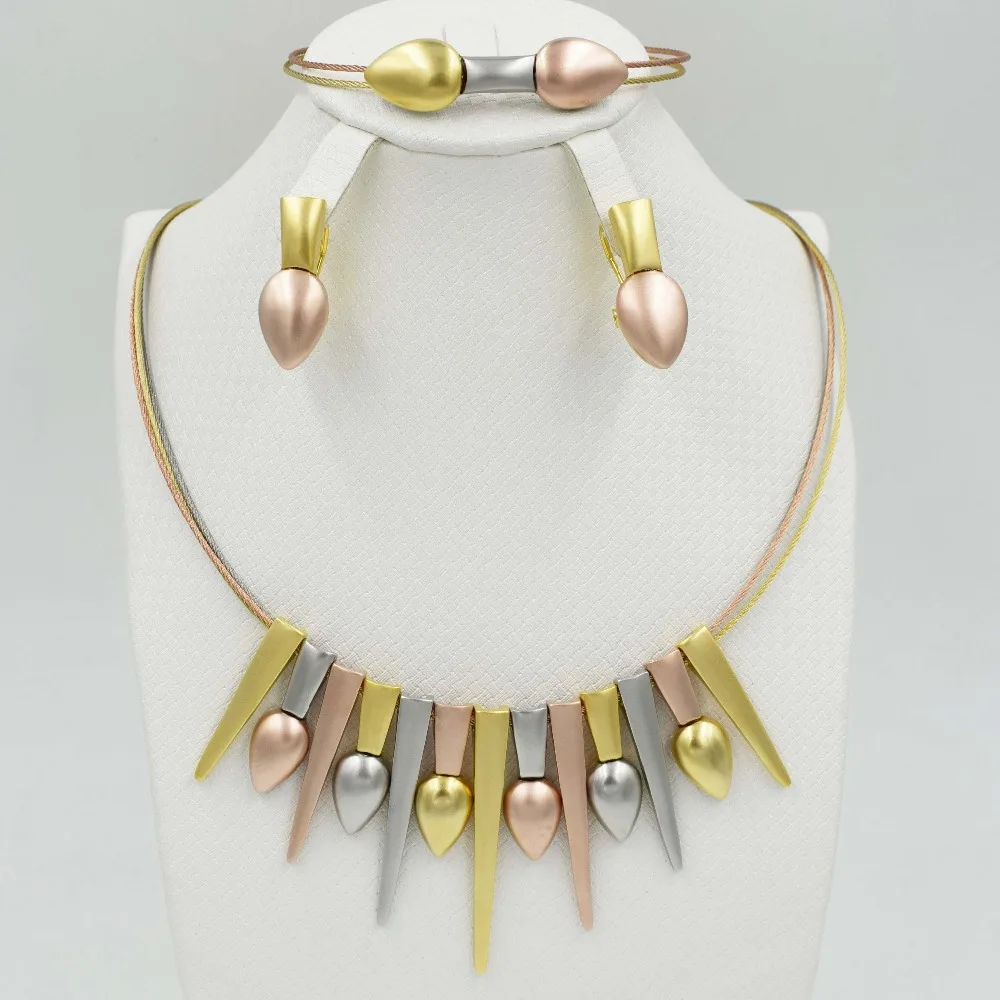 New High Quality Dubai 3color Jewelry Set Nigerian Wedding African Sets | Украшения и аксессуары