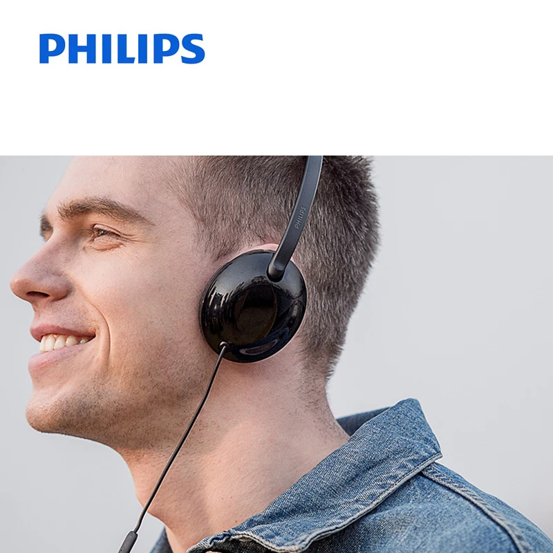 Philips SHL4405 бас проводные наушники с микрофоном проводное управление